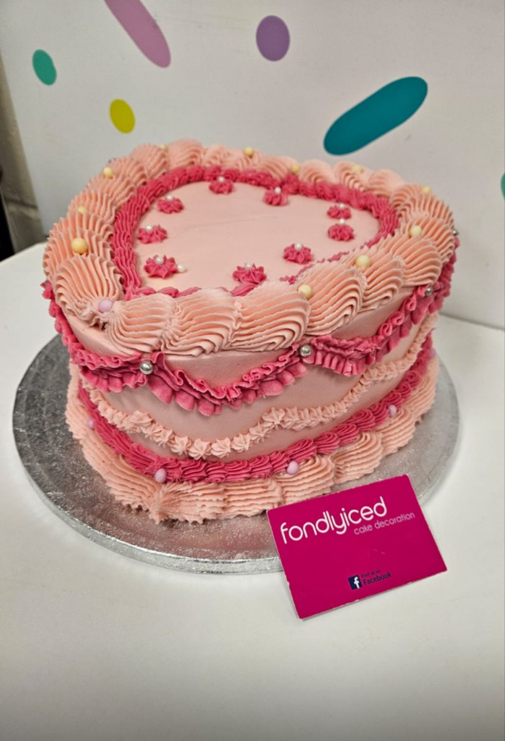 Lambeth heart cake