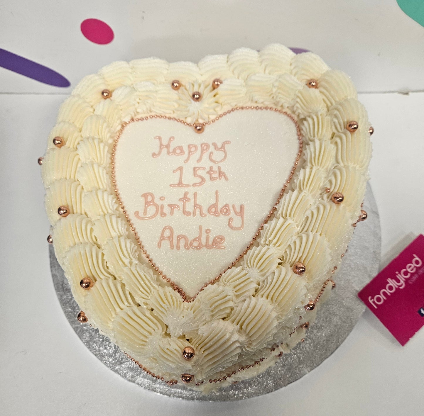Lambeth heart cake