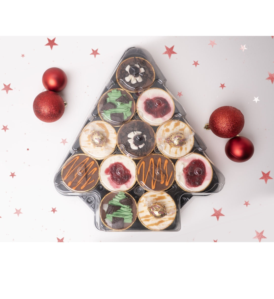 Mini Cheesecake Christmas Tree