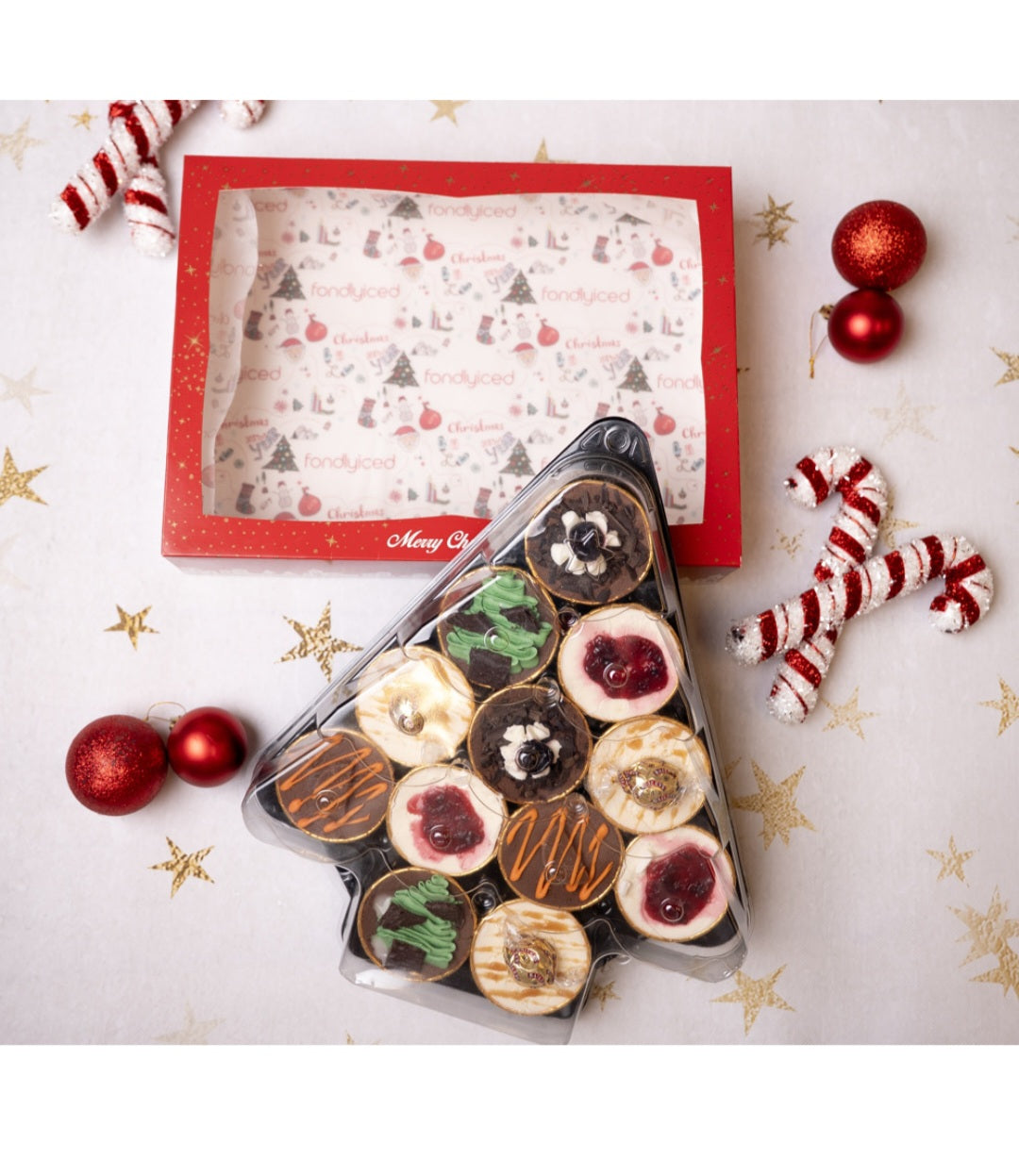 Mini Cheesecake Christmas Tree