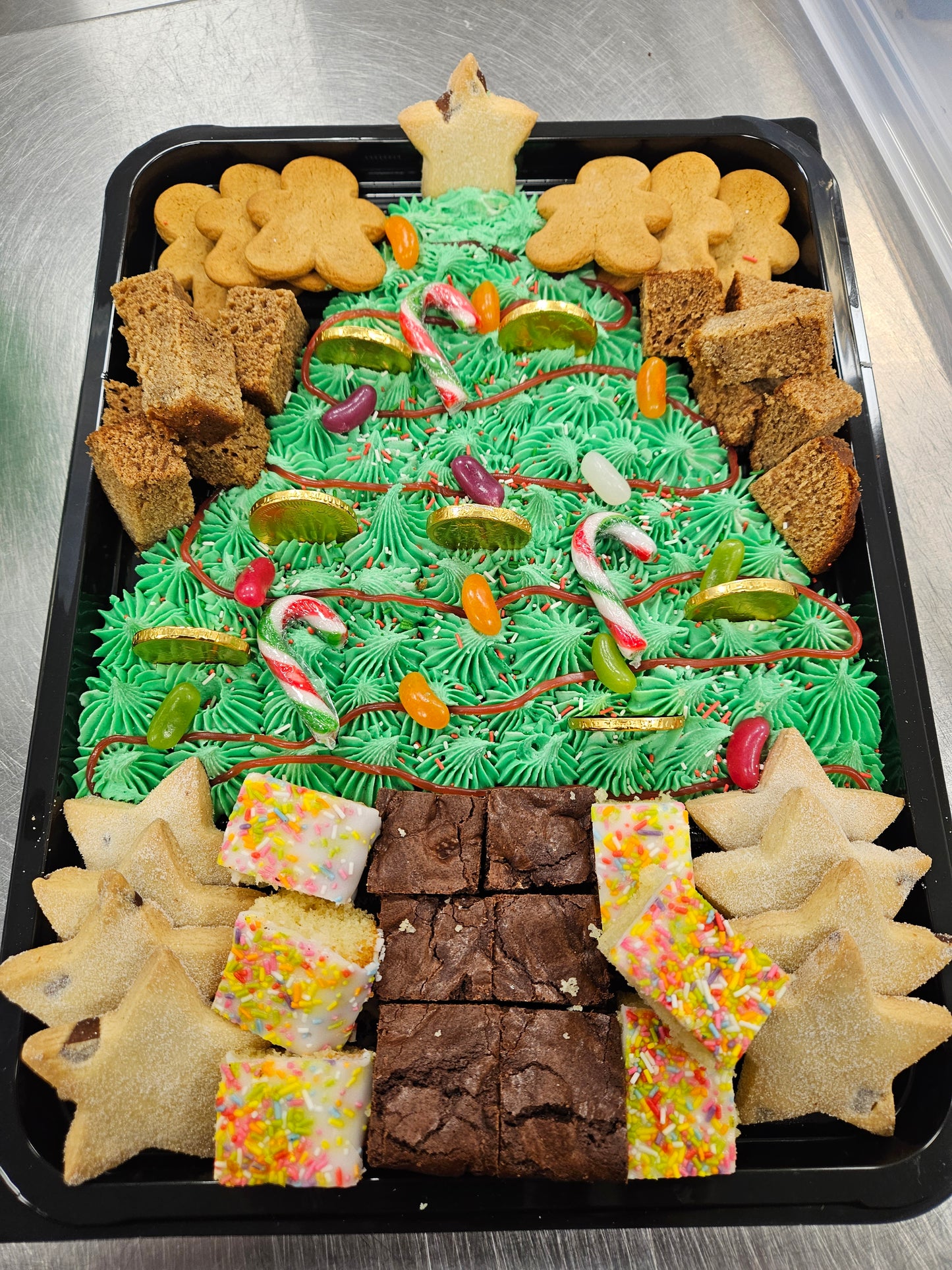 Christmas buttercream dipping platter